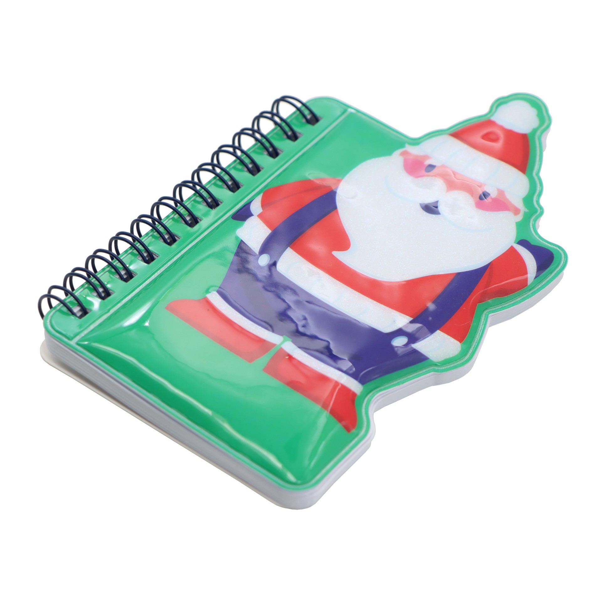 slide 3 of 3, 5.75" Santa Claus Puffer Notebook By Creatology, 5.75 in