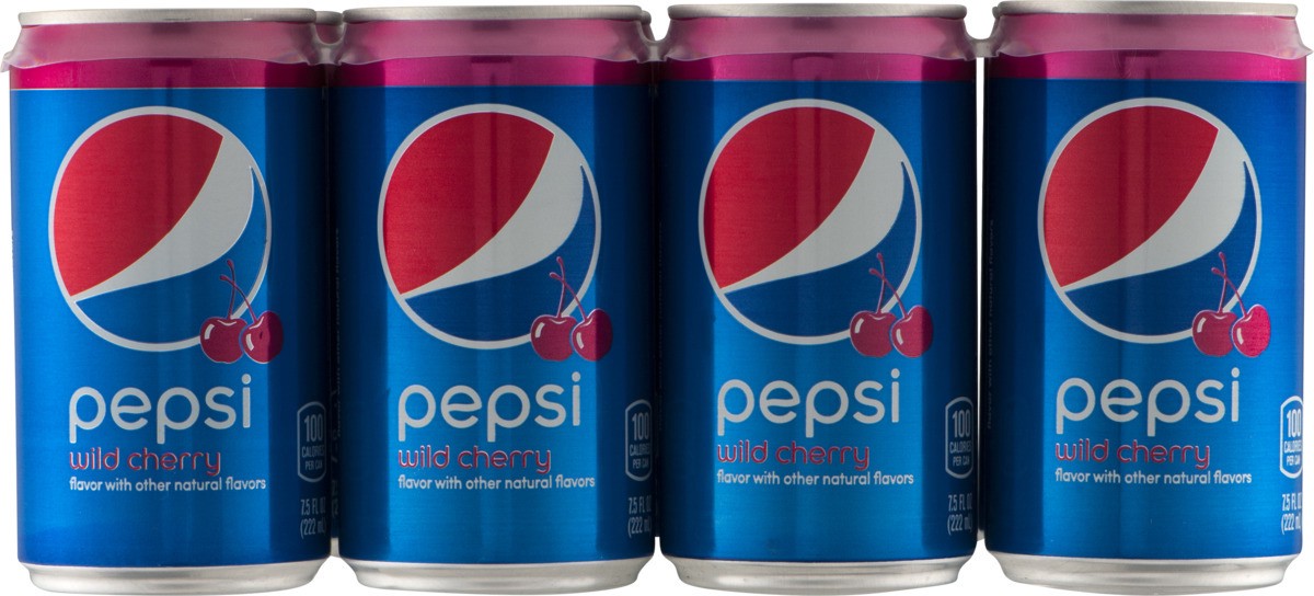 slide 5 of 7, Pepsi Wild Cherry Cola 7.5 Fluid Ounce Aluminum Can - 7.5 oz, 7.5 oz