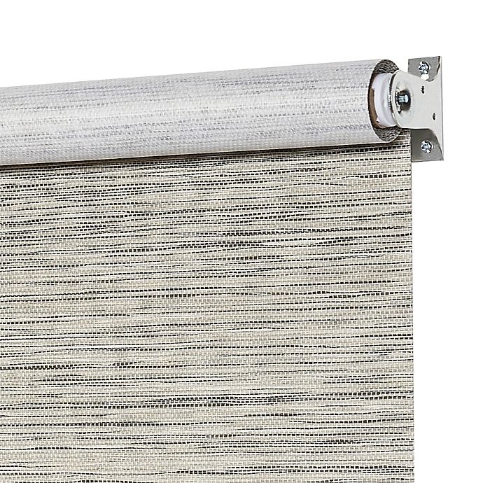 slide 2 of 2, Achim Cordless Privacy Jute Shade - Heather Grey, 46 in x 72 in