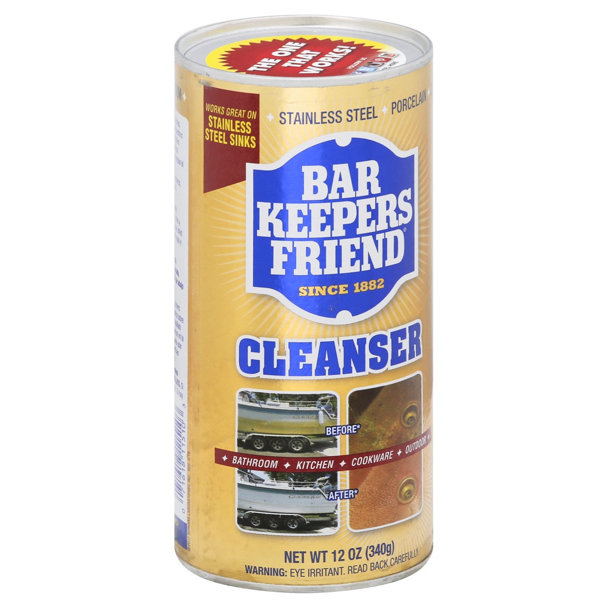 slide 7 of 9, Bar Keepers Friend Barkeepers Friend Cleaner, 12 oz