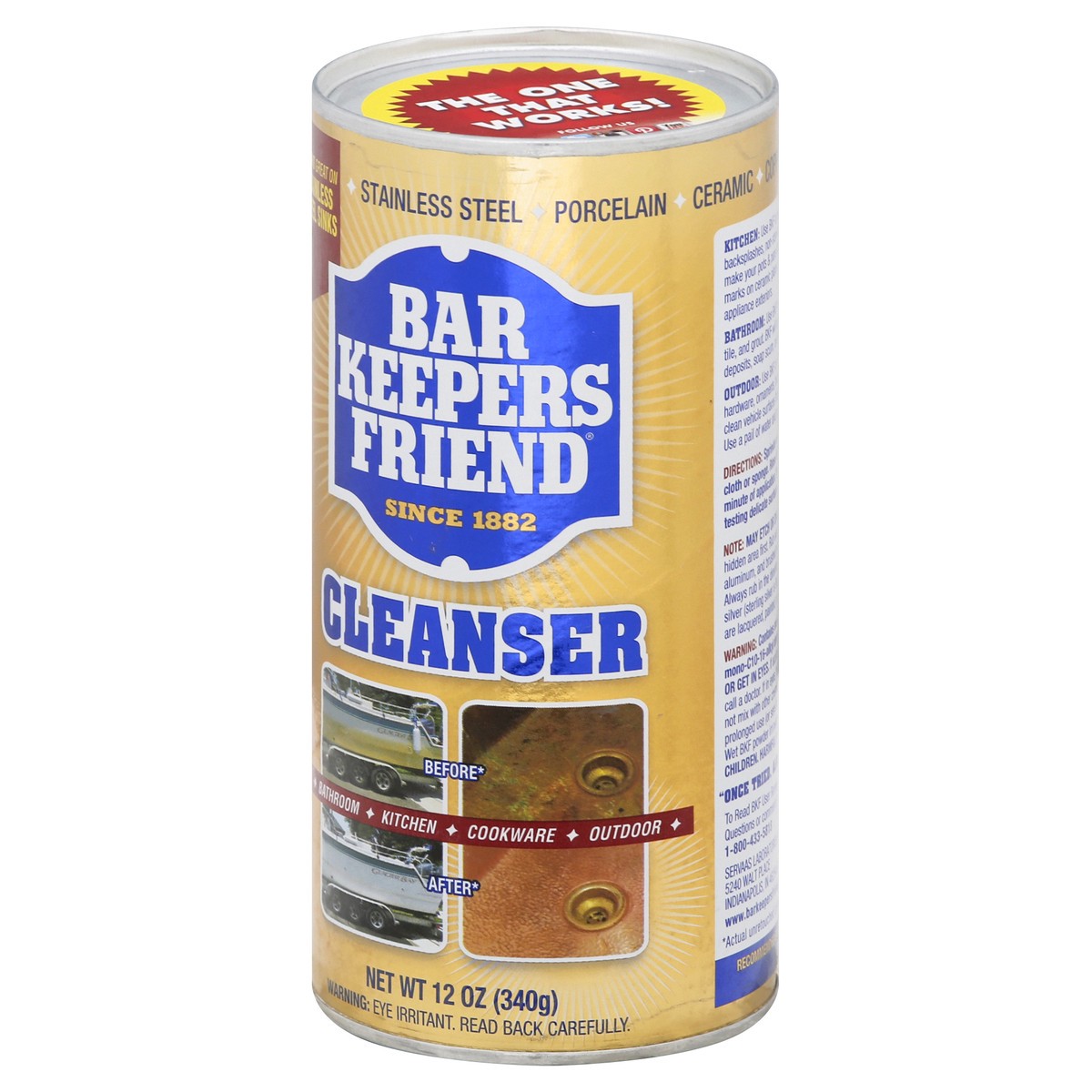 slide 2 of 9, Bar Keepers Friend Barkeepers Friend Cleaner, 12 oz