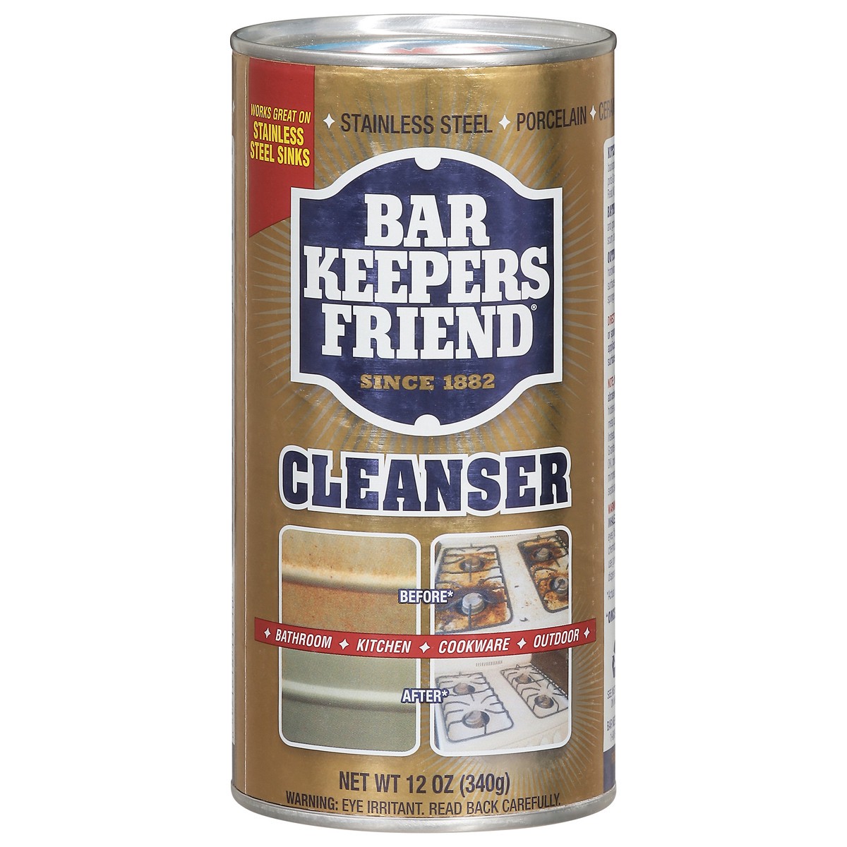 slide 1 of 9, Bar Keepers Friend Barkeepers Friend Cleaner, 12 oz