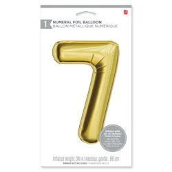 American Greetings Large Gold Foil Number '7' Balloon