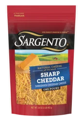 Sargento Shredded Sharp Natural Cheddar Cheese, Fine Cut, 16 oz