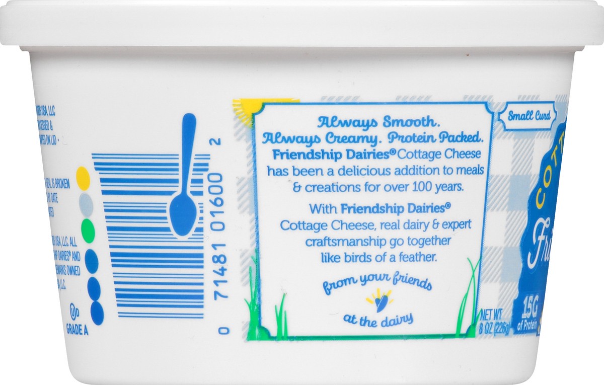 slide 10 of 13, Friendship Dairies 4% Milkfat California Style Small Curd Cottage Cheese 8 oz, 8 oz