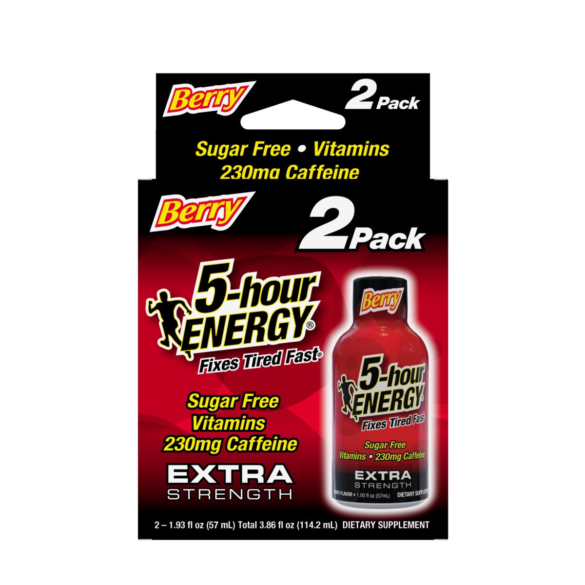 slide 1 of 13, 5-hour ENERGY, Extra Strength, Berry, 2 Pack, 1.93 oz., 2 ct