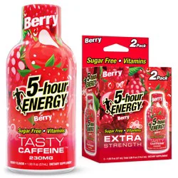 5-hour ENERGY, Extra Strength, Berry, 2 Pack, 1.93 oz.