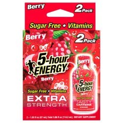 5-hour ENERGY, Extra Strength, Berry, 2 Pack, 1.93 oz.