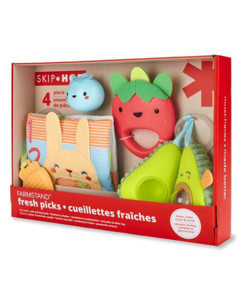 slide 1 of 2, Skiphop Farmstand Fresh Picks Baby Toy Gift Set Multi NS, 1 ct