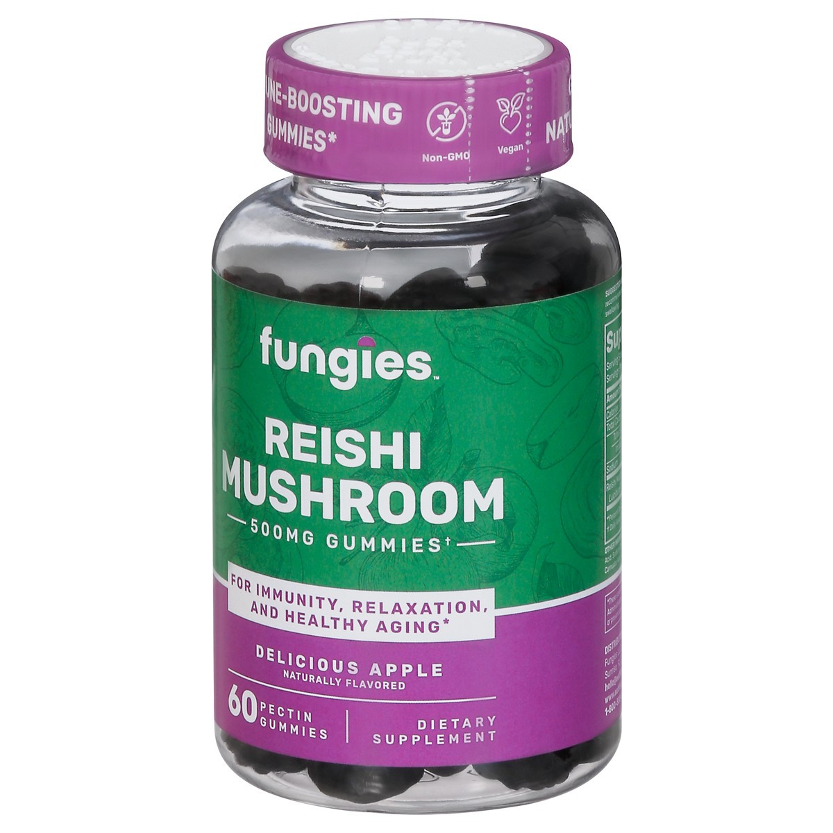 slide 2 of 9, Fungies Reishi Mushroom Gummies, 60 ct