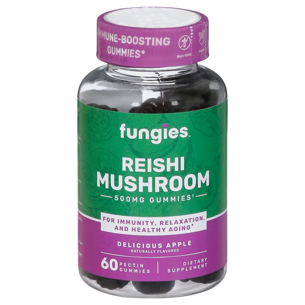 slide 1 of 9, Fungies Reishi Mushroom Gummies, 60 ct