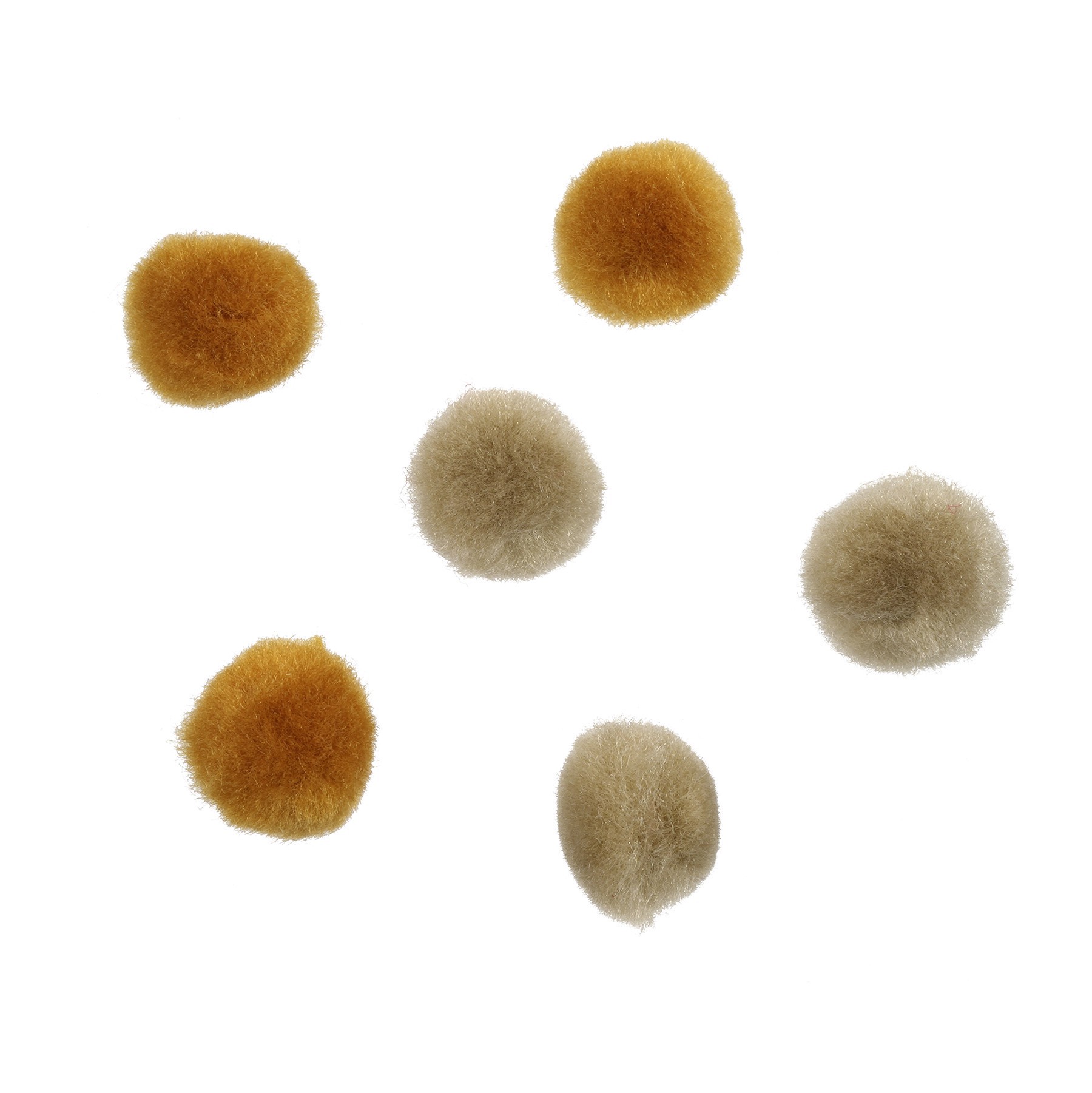 slide 2 of 4, Mixed Brown Pom Poms By Creatology, 65ct., 65 ct