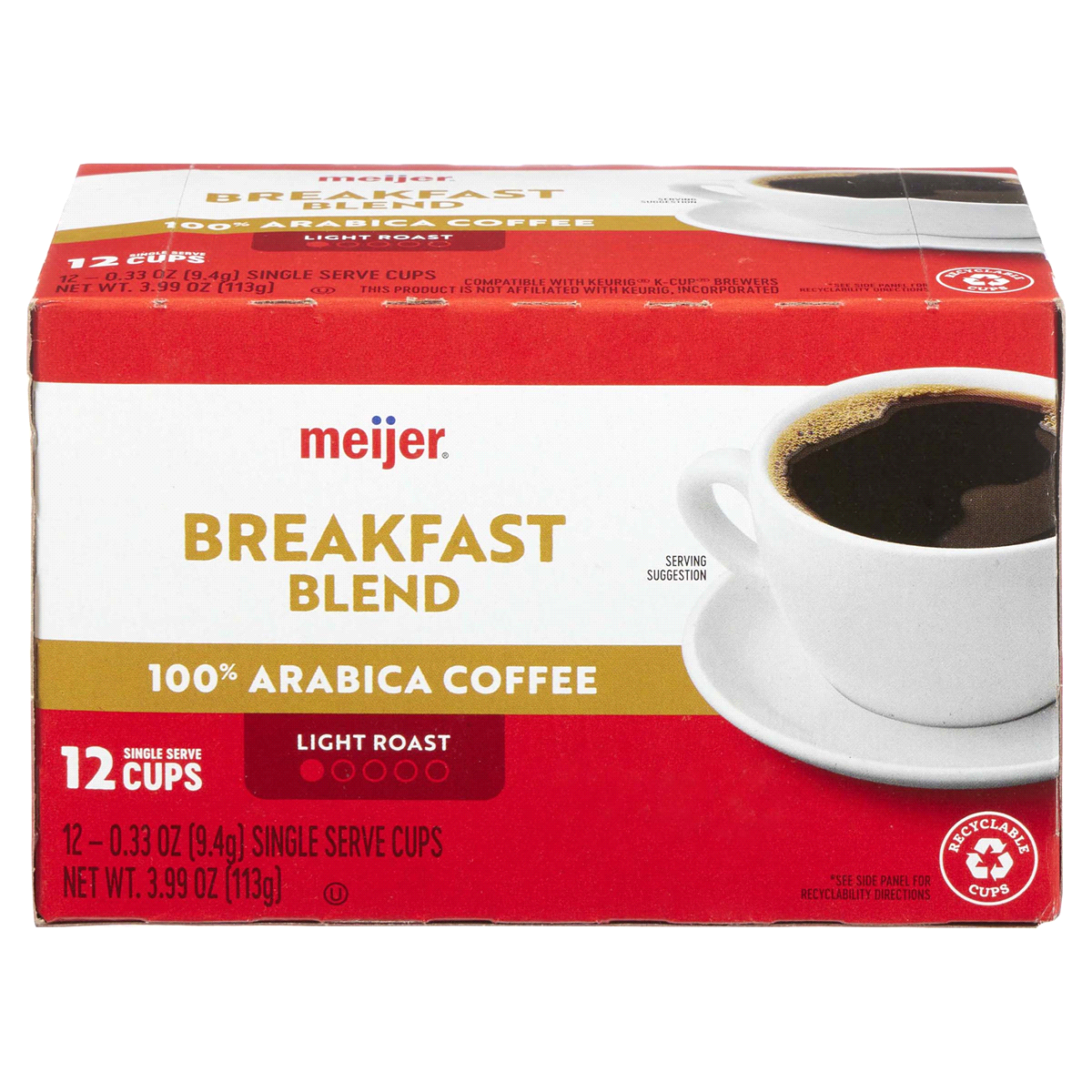 slide 1 of 1, Meijer Breakfast Blend Coffee Pods - 12 ct, 12 ct