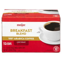 Meijer Breakfast Blend Coffee Pods - 12 ct
