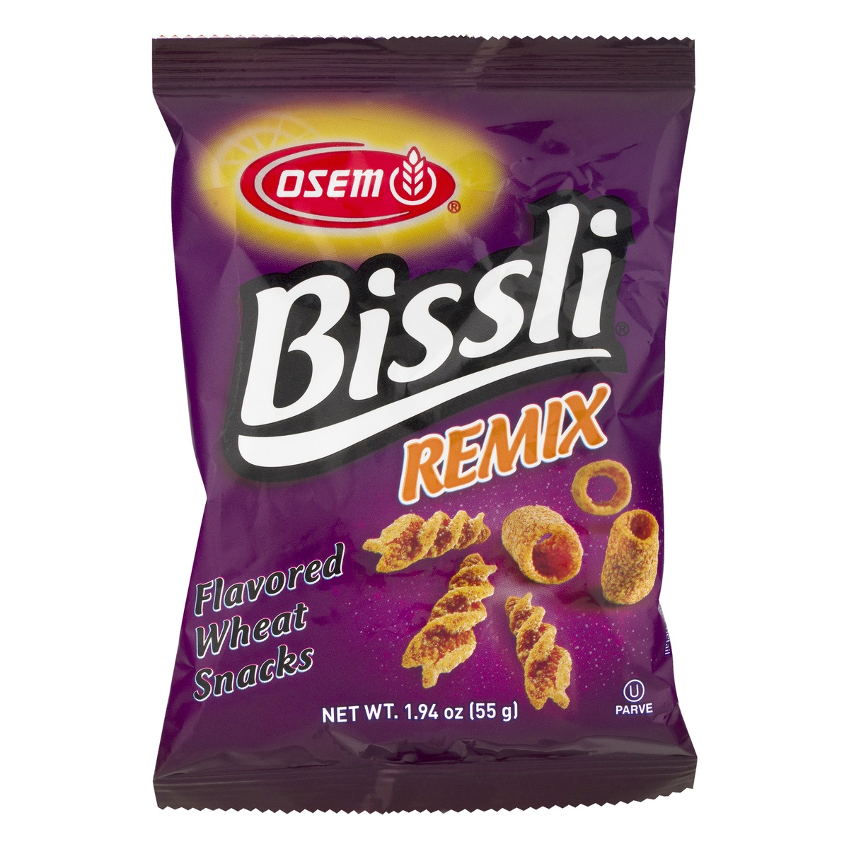 slide 1 of 10, Osem Wheat Snacks Bissli Remix, 1.96 oz