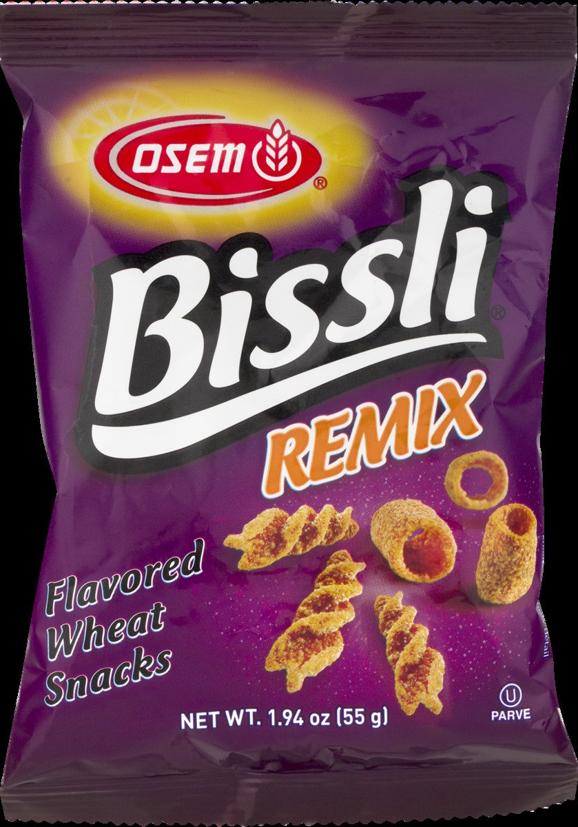 slide 2 of 10, Osem Wheat Snacks Bissli Remix, 1.96 oz