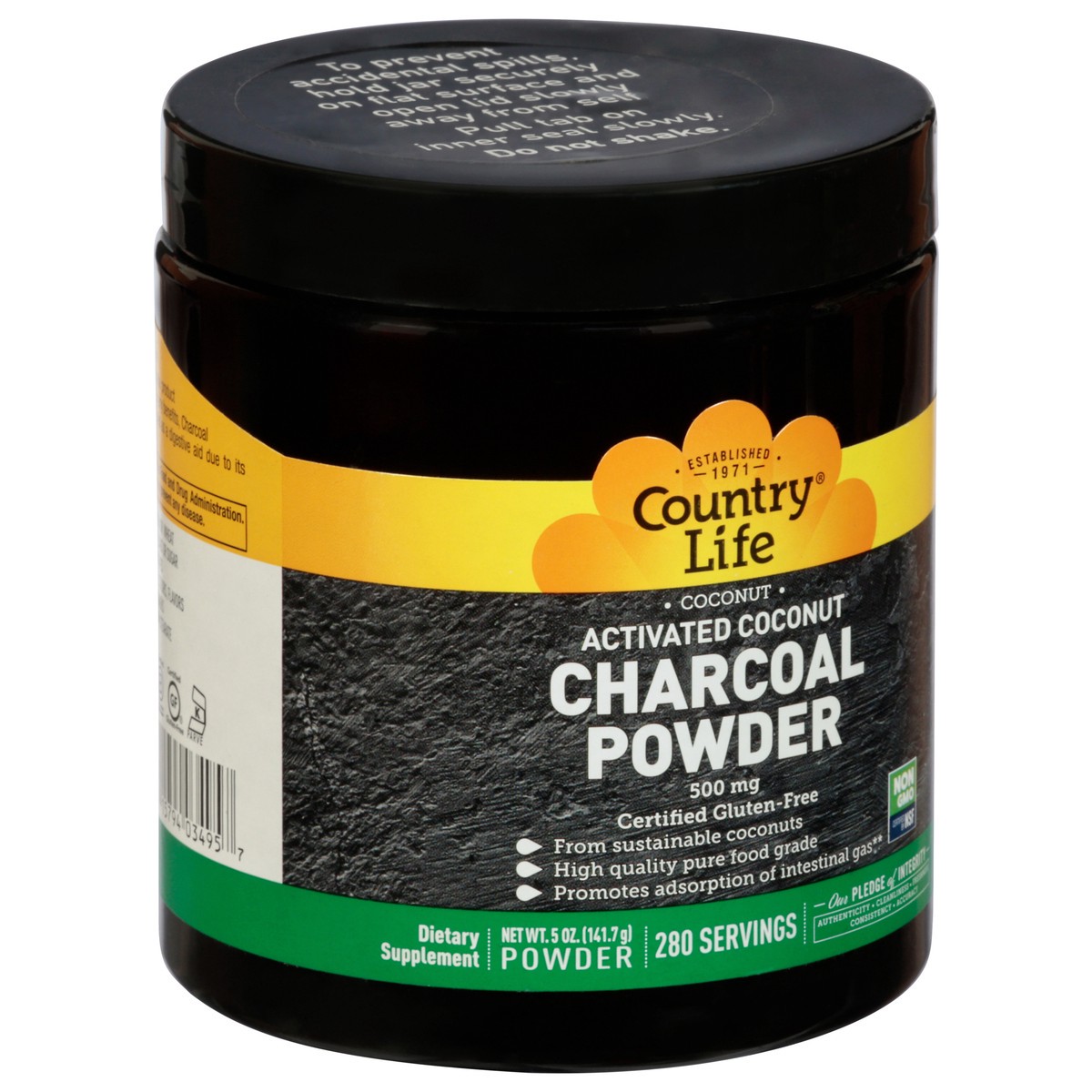 slide 7 of 13, Country Life Coconut Charcoal Powder, 5 oz