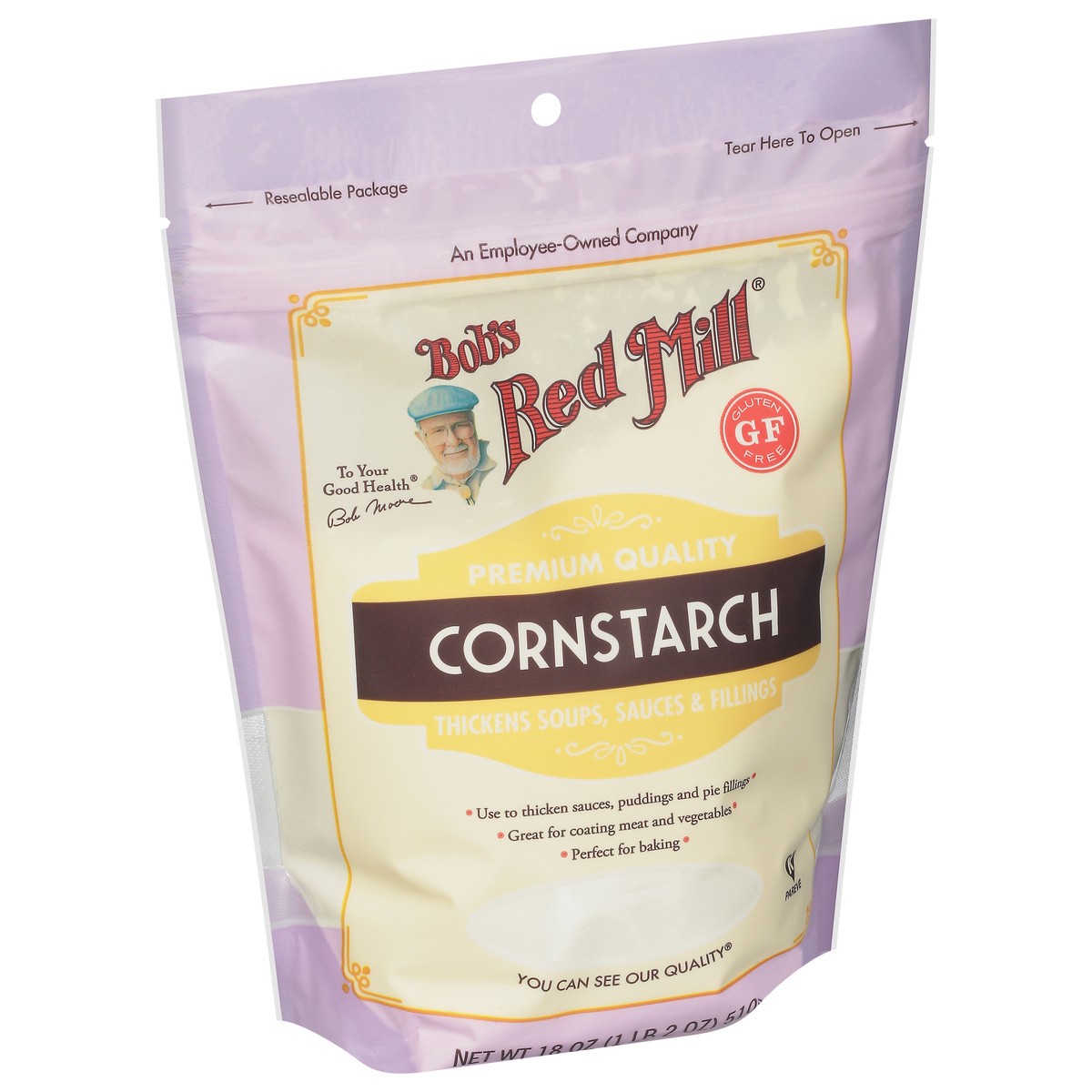 slide 2 of 9, Bob's Red Mill Premium Quality Cornstarch 18 oz, 18 oz