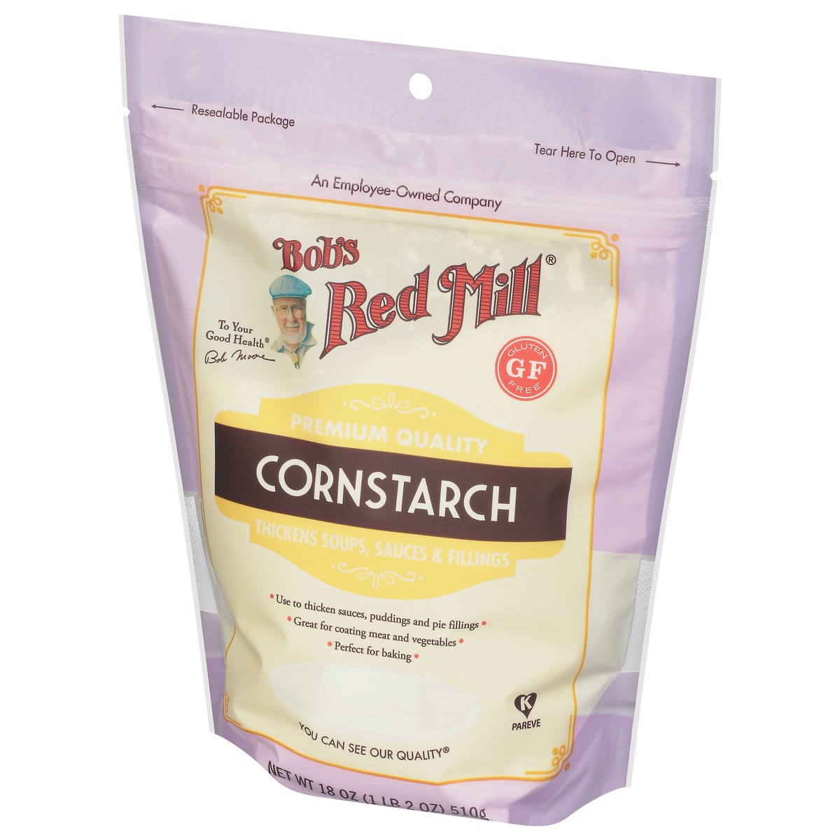 slide 3 of 9, Bob's Red Mill Premium Quality Cornstarch 18 oz, 18 oz