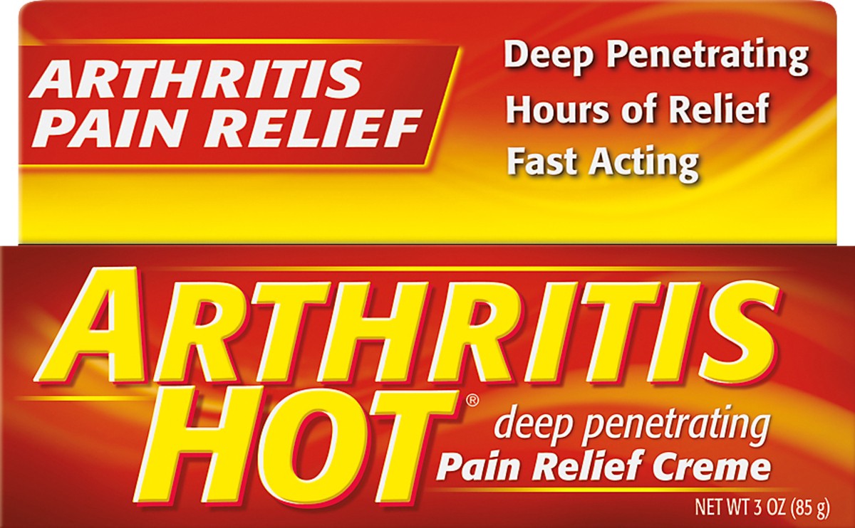 slide 2 of 9, Arthritis Hot Pain Relief Creme 3 oz, 3 oz