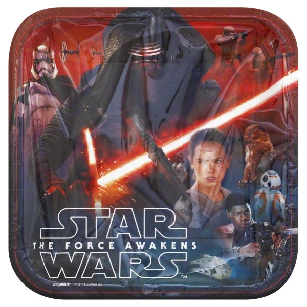 slide 1 of 1, Star Wars Episode VII Dinner Plate, 8 ct