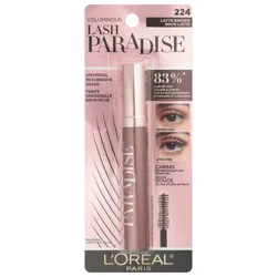 L'Oreal Paris Voluminous Lash Paradise Mascara, Voluptuous Volume, Latte Brown, 0.28 Fl Oz