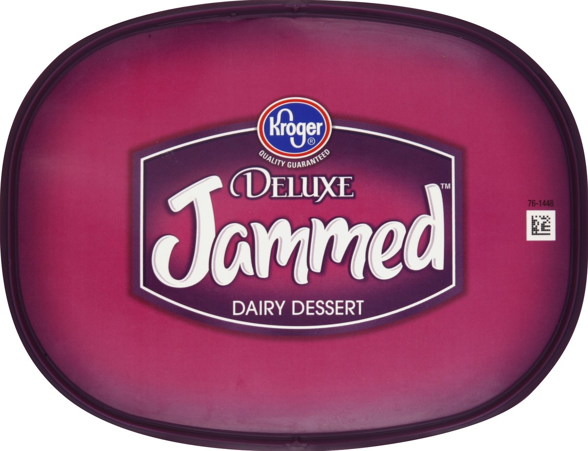 slide 2 of 6, Kroger Deluxe Jammed Caramel Candy Crunch Ice Cream, 48 fl oz