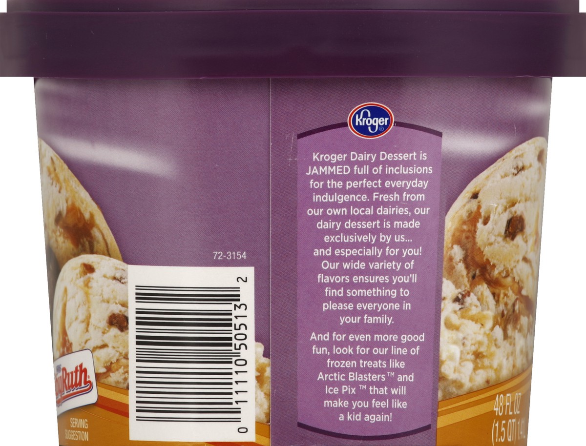 slide 3 of 6, Kroger Deluxe Jammed Caramel Candy Crunch Ice Cream, 48 fl oz