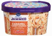 slide 1 of 6, Kroger Deluxe Jammed Caramel Candy Crunch Ice Cream, 48 fl oz