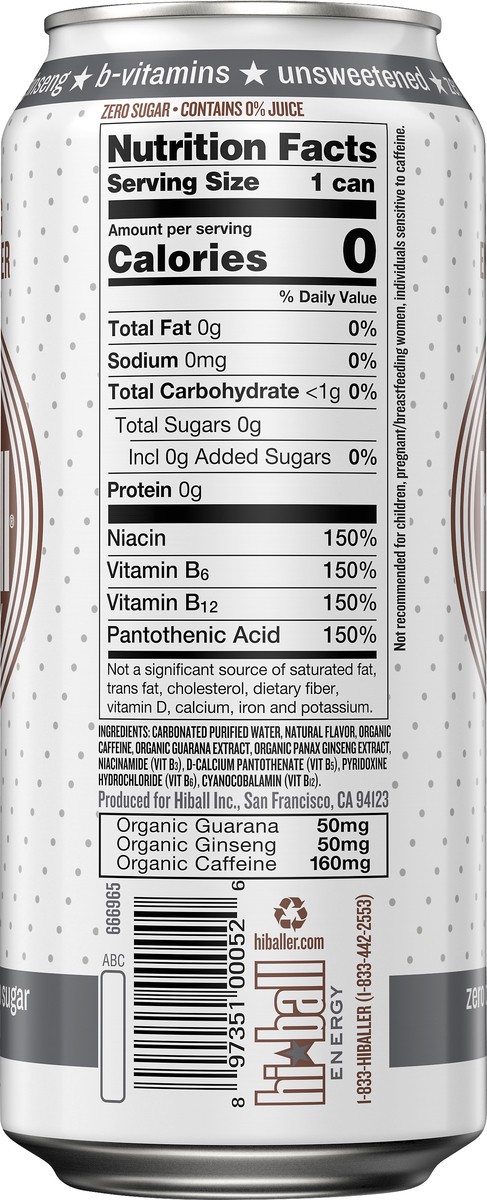 slide 7 of 7, Hiball Energy Hiball Vanilla Sparkling Energy Water, 16 fl oz