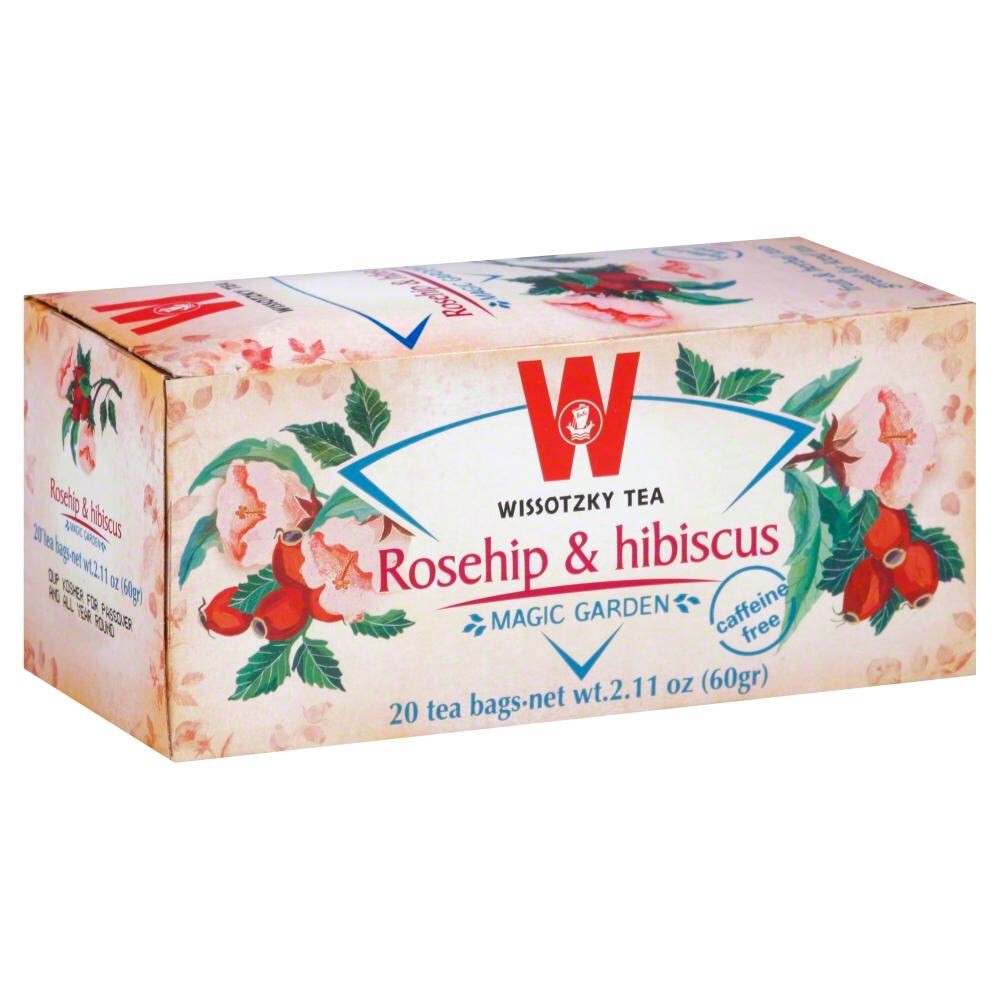 slide 1 of 5, Wissotzky Tea Magic Garden Herbal Tea Caffeine Free Rosehip & Hibiscus- 20 ct, 20 ct