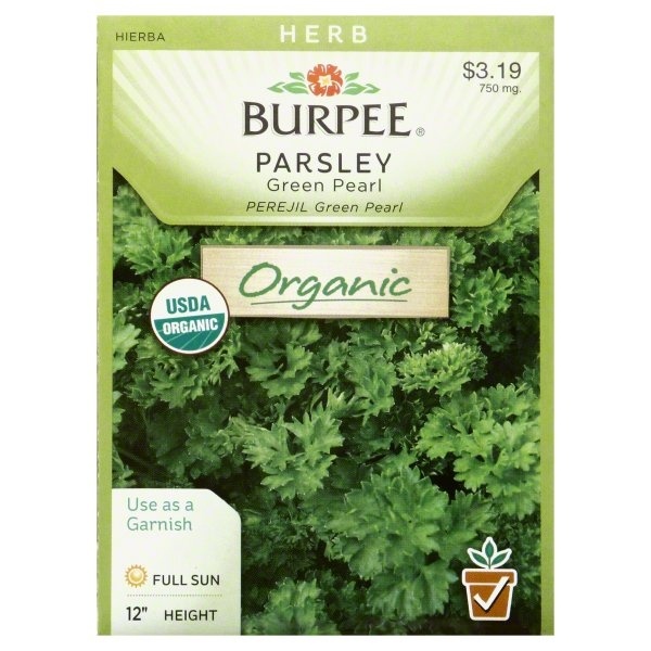 slide 1 of 1, Burpee Green Pearl Organic Parsley Herb Seeds - Green, 750 mg