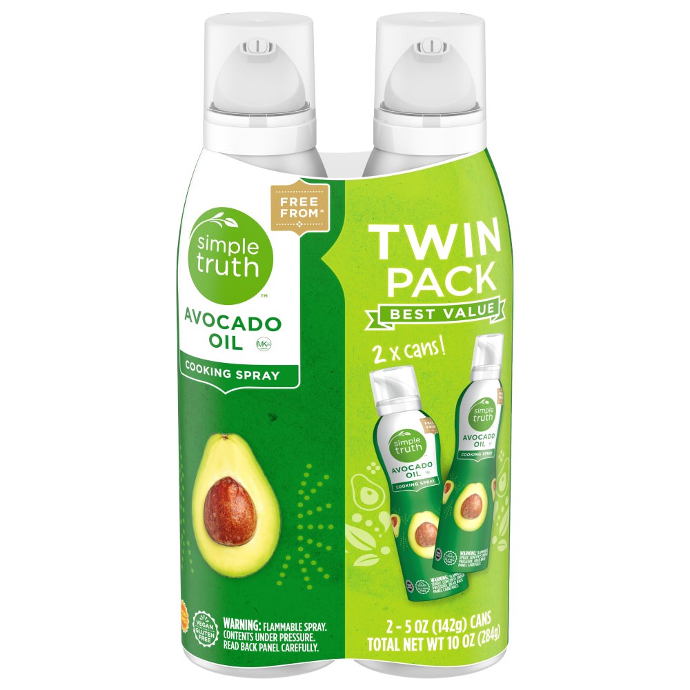 slide 1 of 2, Simple Truth Avocado Oil Twin Pack Cooking Spray, 2 ct; 5 oz