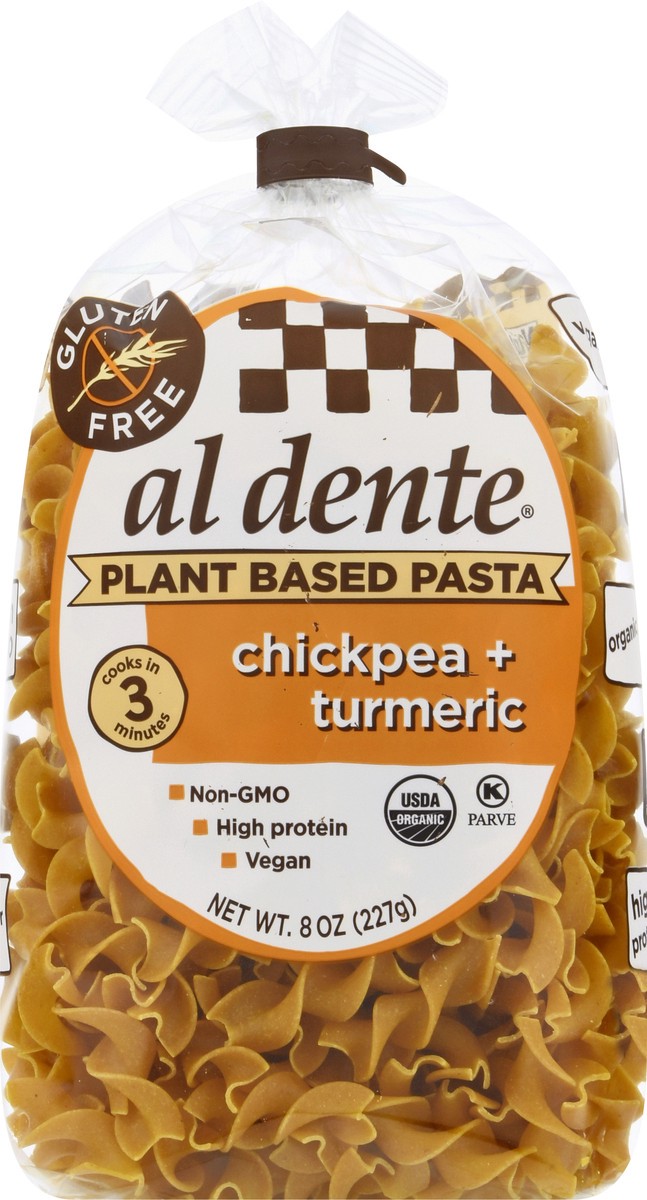 slide 1 of 12, Al Dente Chickpea + Turmeric Pasta, 8 oz