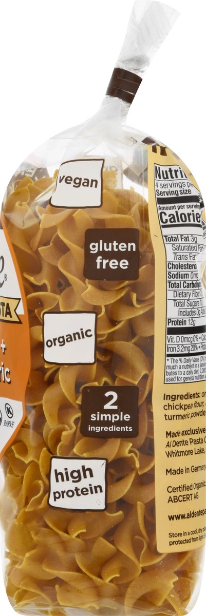 slide 3 of 12, Al Dente Chickpea + Turmeric Pasta, 8 oz