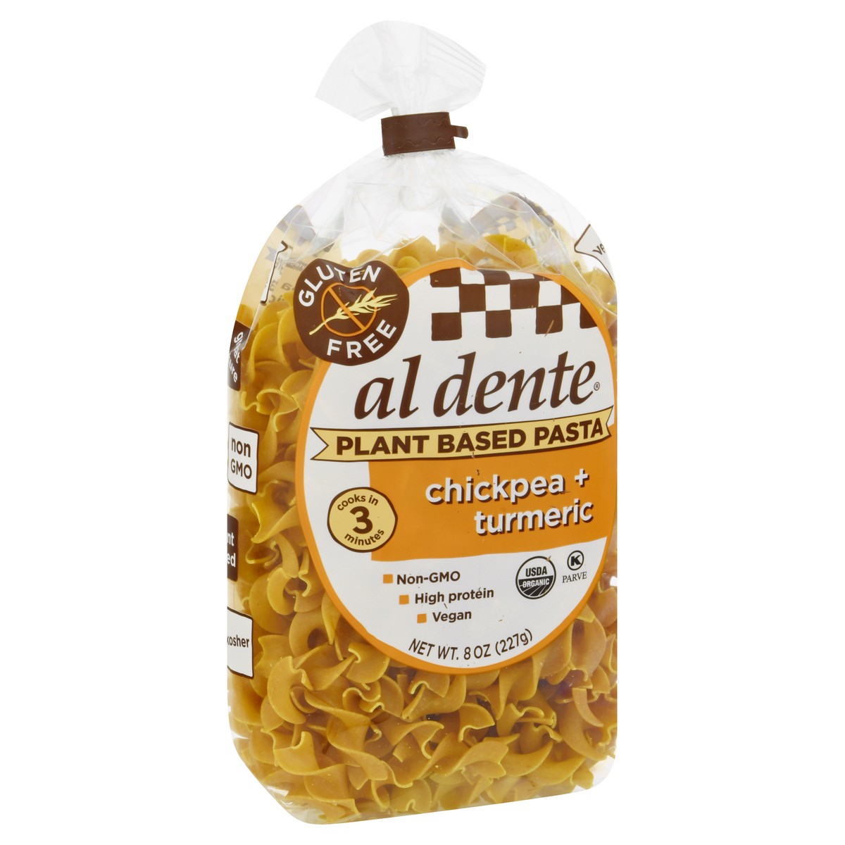 slide 10 of 12, Al Dente Chickpea + Turmeric Pasta, 8 oz