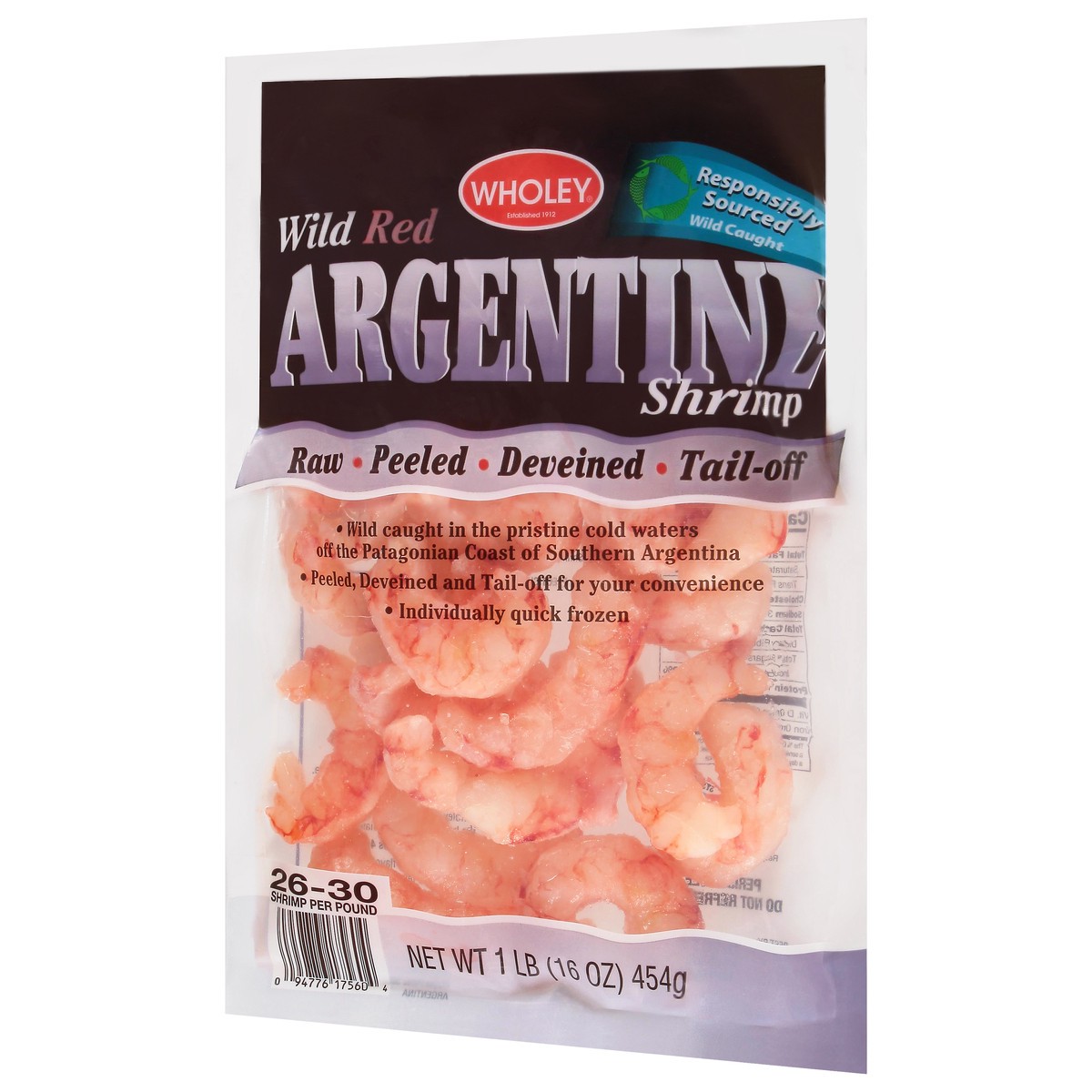 slide 10 of 13, Wholey Red Argentine Shrimp 16 oz, 16 oz