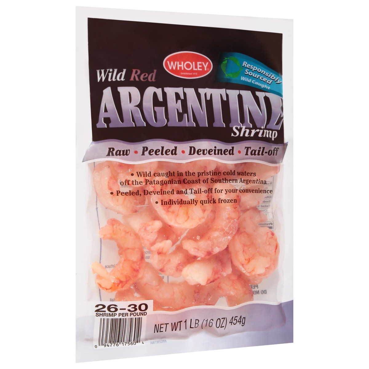 slide 13 of 13, Wholey Red Argentine Shrimp 16 oz, 16 oz