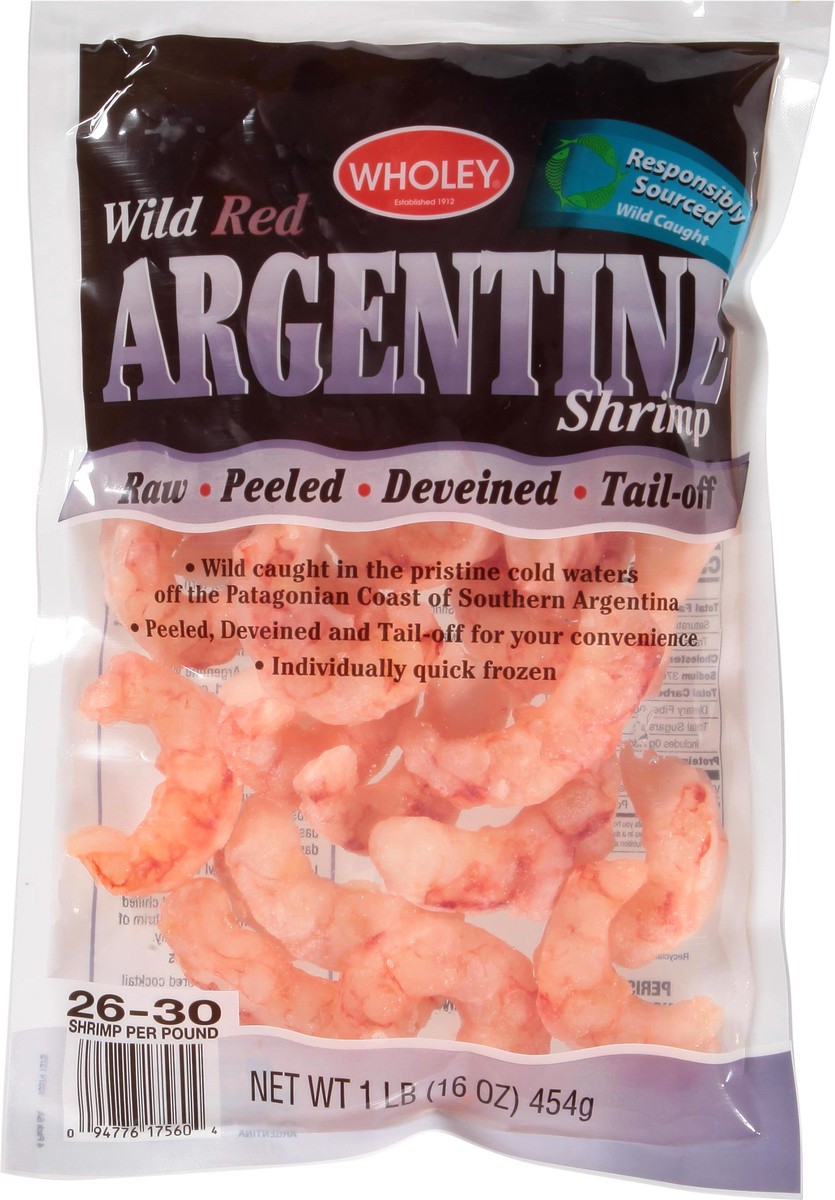 slide 7 of 13, Wholey Red Argentine Shrimp 16 oz, 16 oz