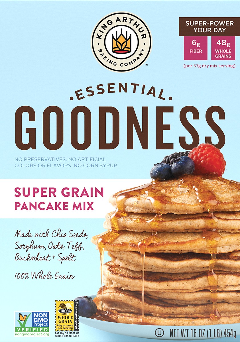 slide 8 of 9, King Arthur Baking Essential Goodness Super Grain Pancake Mix 16 oz, 16 oz