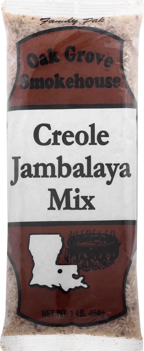 slide 1 of 11, Oak Grove Smokehouse Family Pak Creole Jambalaya Mix 1 lb, 1 lb