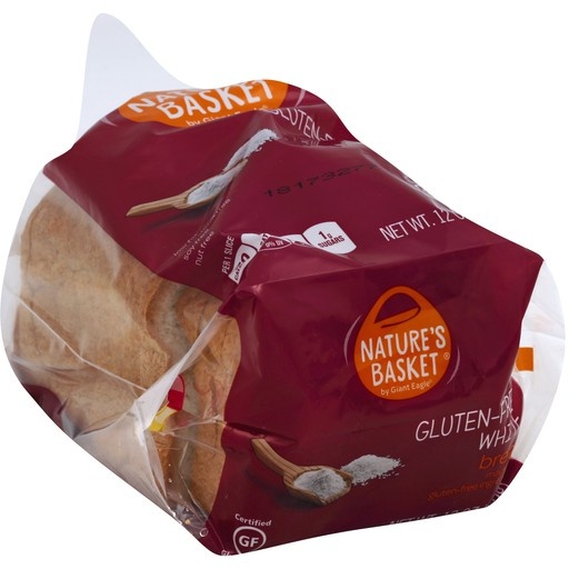slide 1 of 1, Nature's Basket White Gluten-Free Bread, 12 oz