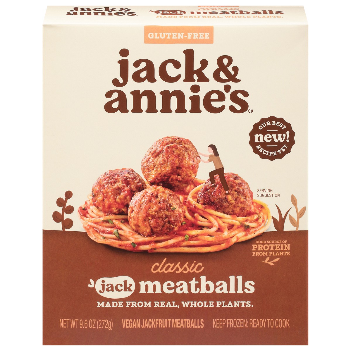 slide 1 of 9, Jack & Annie's Vegan Classic Jack Meatballs 9.6 oz, 9.6 oz