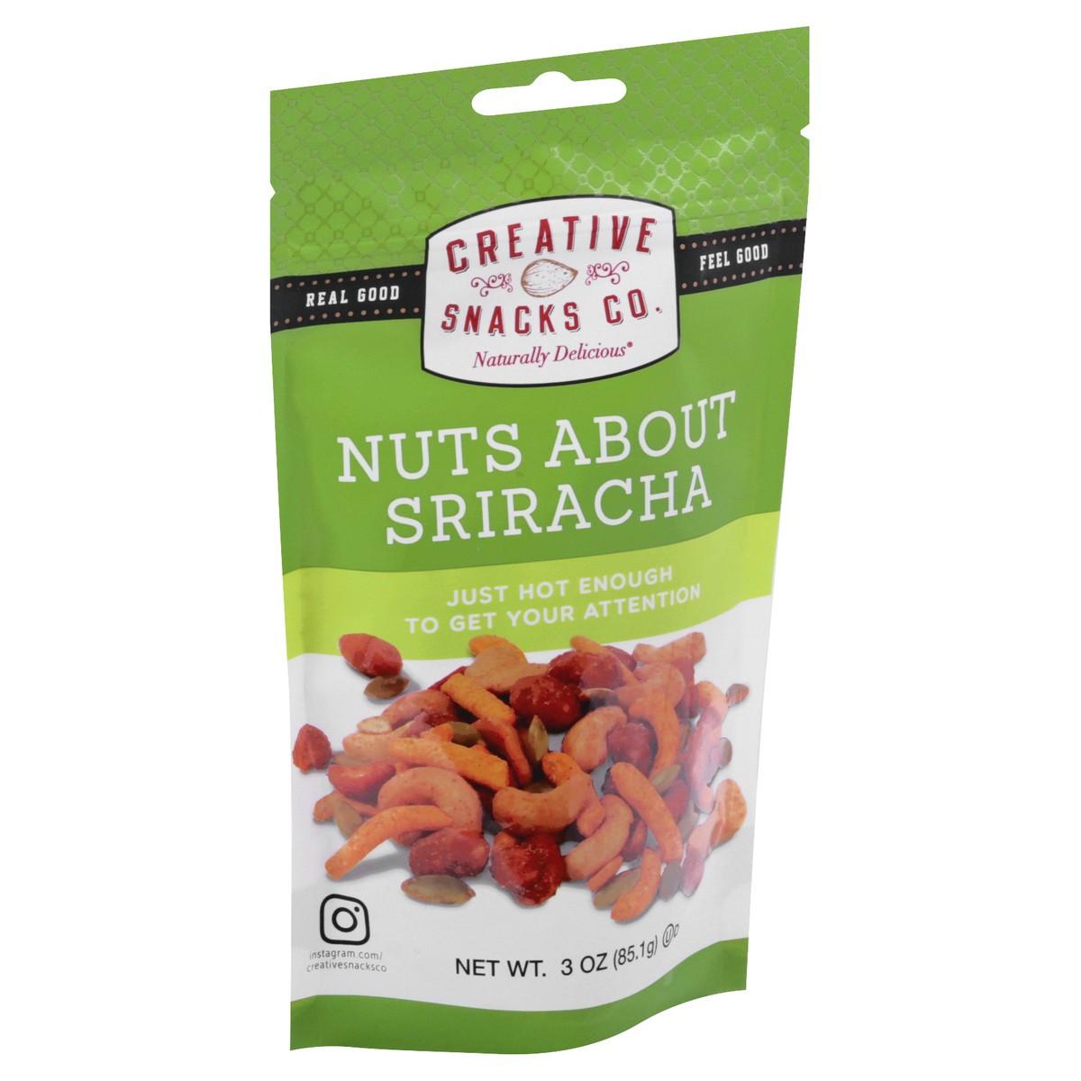 slide 11 of 13, Creative Snacks Nuts About Sriracha 3 oz, 3 oz