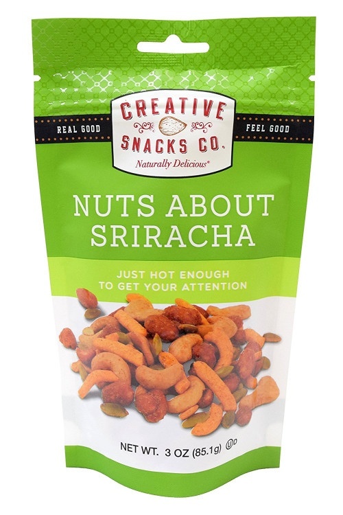 slide 1 of 1, Creative Snacks Co. Nuts About Sriracha, 3 oz