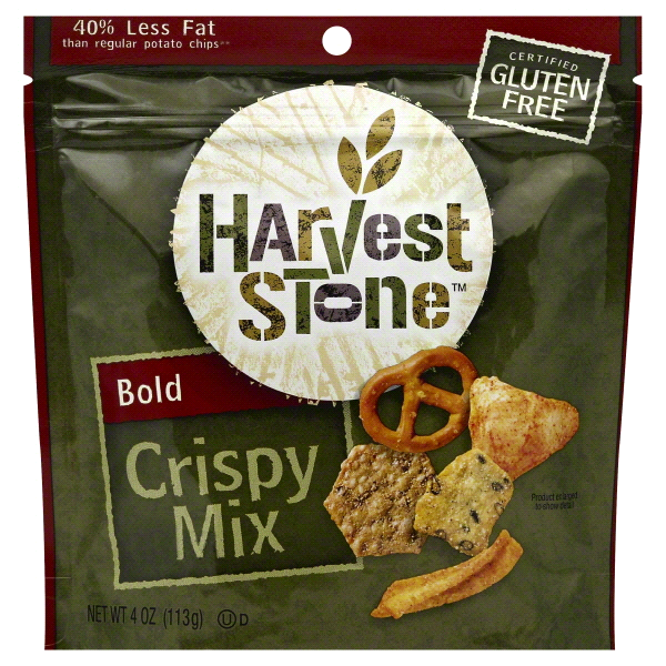 slide 1 of 2, Harvest Stone Crispy Mix Snacks Gluten Free Bold, 4 oz