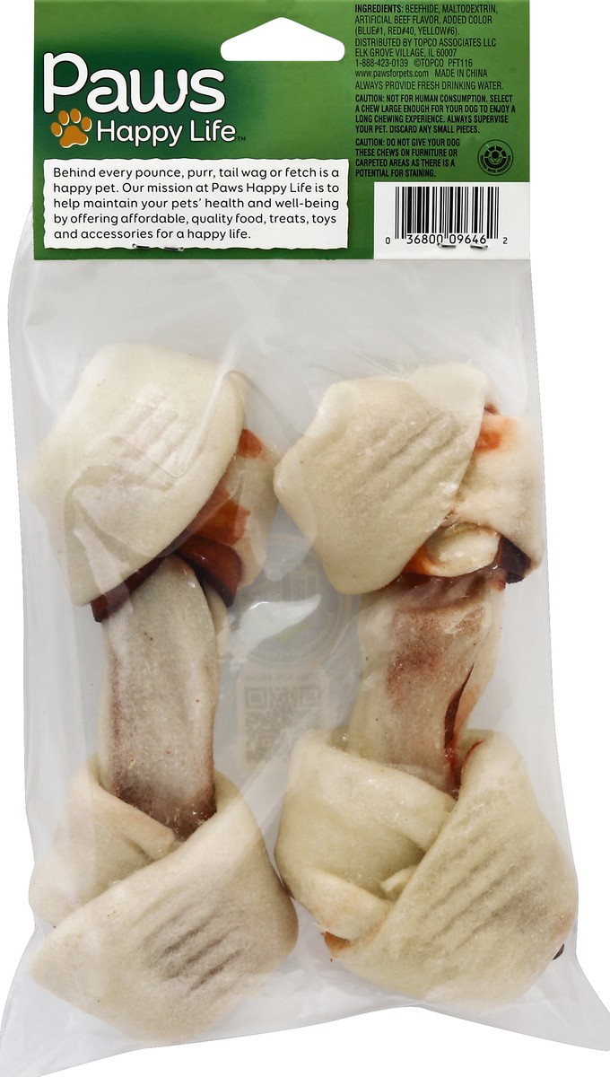 slide 3 of 6, Paws Happy Life Paws Beef Bone 6-7Inch, 2 ct