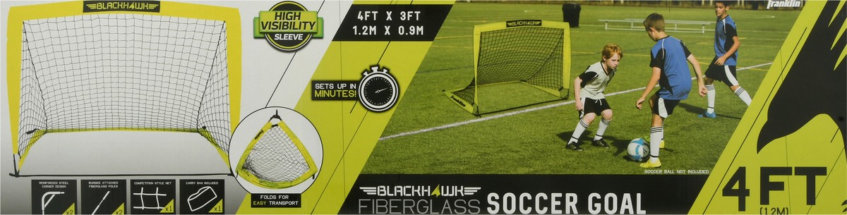 slide 1 of 9, Franklin Blackhawk Fiberglass Soccer Goal 1 ea Box, 1 ct