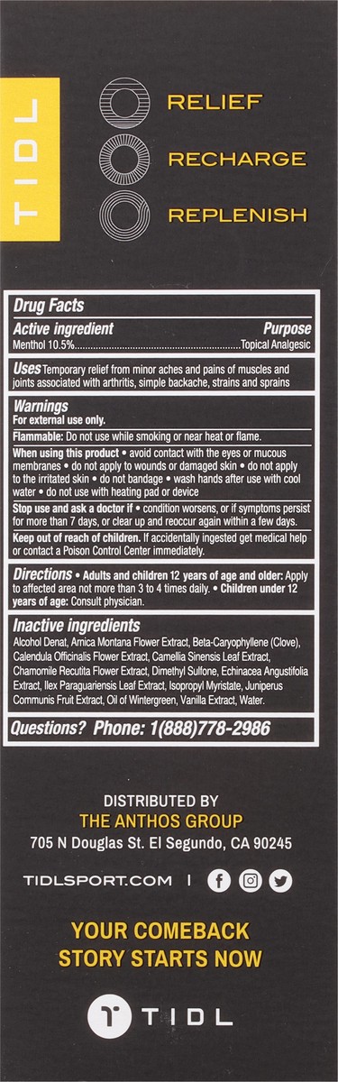 slide 5 of 9, TIDL Sport Cryo Therapy Pain Relief 3 fl oz, 3 fl oz