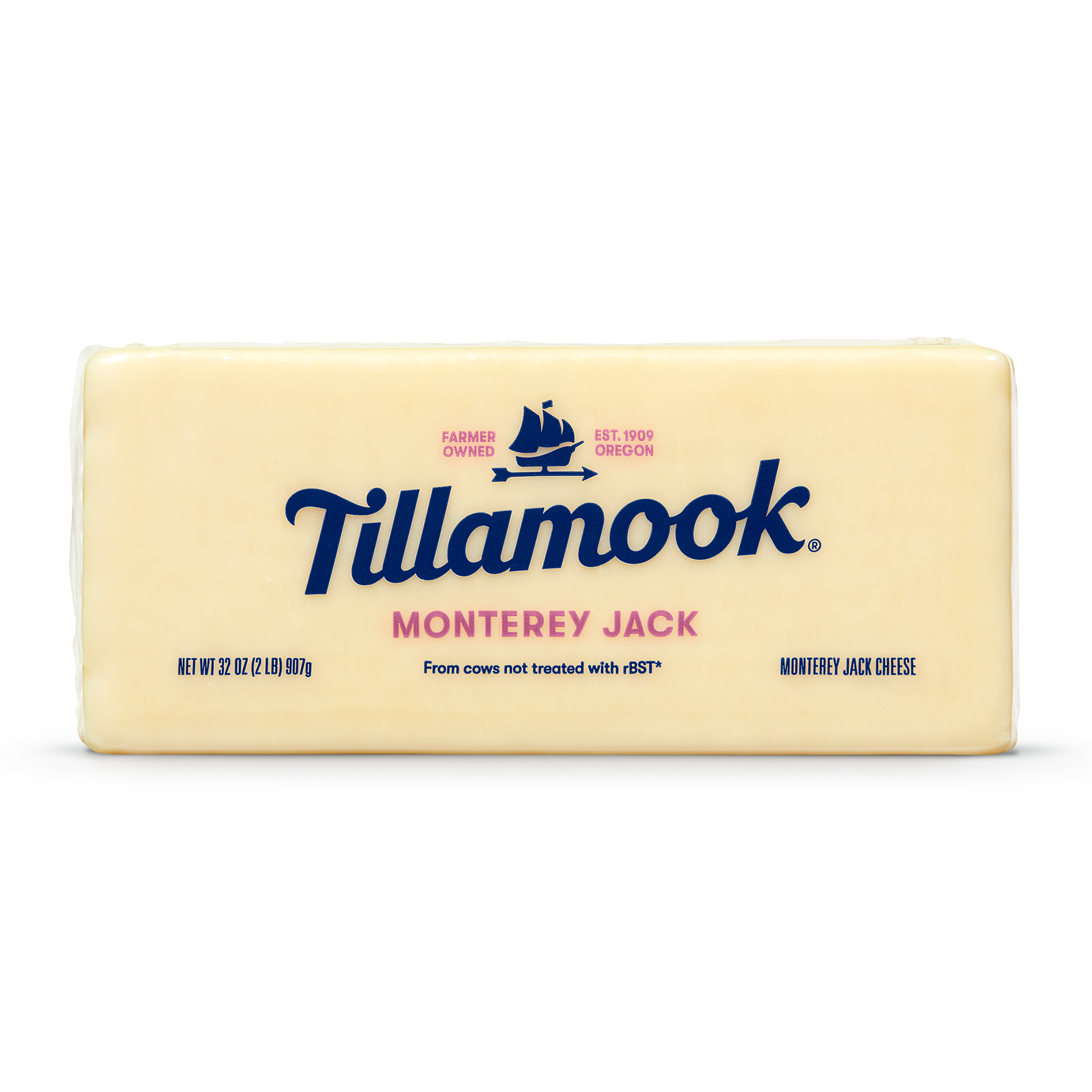 slide 1 of 6, Tillamook Monterey Jack Cheese Block, 2lb, 907 g